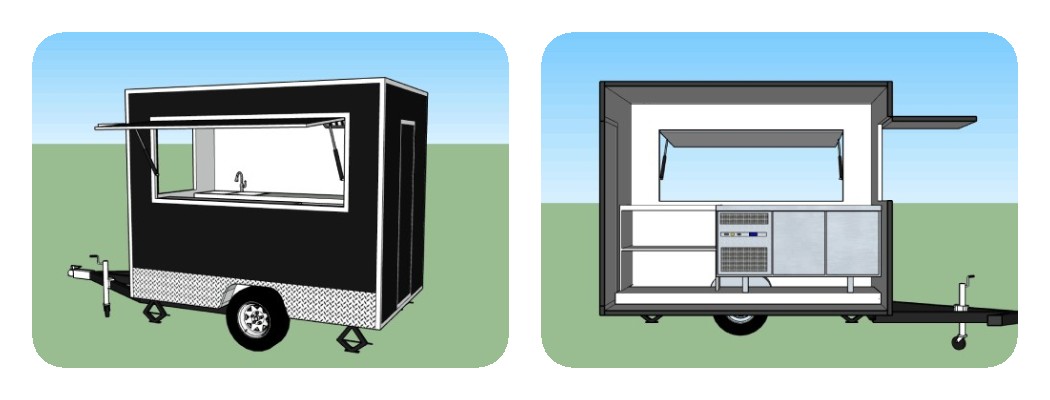 The design of custom build food trailers